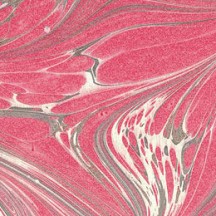 Red Swirl Hand Marbled Paper ~ Rossi Italy